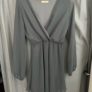 Sage mini dress